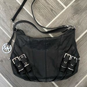 Michael Kors Black Boho Crossbody Purse Handbag